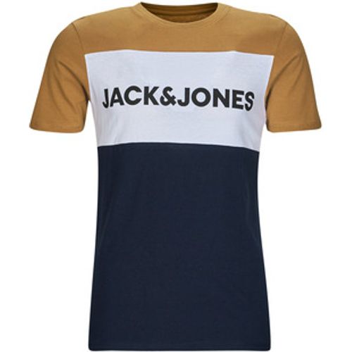 Jack & Jones JJELOGO BLOCKING TEE SS men's T shirt in - jack & jones - Modalova