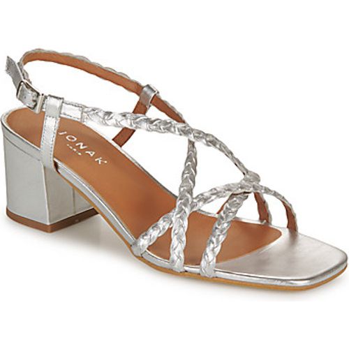 TBC-CUIR-METALLISE-ARGENT women's Sandals in - Jonak - Modalova