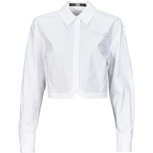 Crop poplin shirt women's Shirt in - Karl Lagerfeld - Modalova