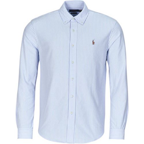 CHEMISE AJUSTEE COL BOUTONNE EN OXFORD MESH PIQUE men's Long sleeved Shirt in - Polo Ralph Lauren - Modalova