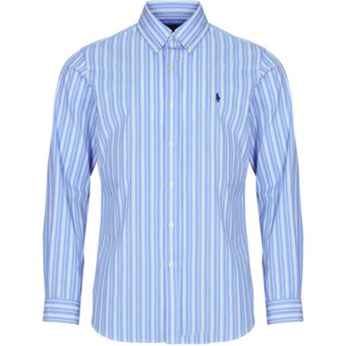 CHEMISE COUPE DROITE EN POPLINE DE COTON COL BOUTONNE men's Long sleeved Shirt in - Polo Ralph Lauren - Modalova