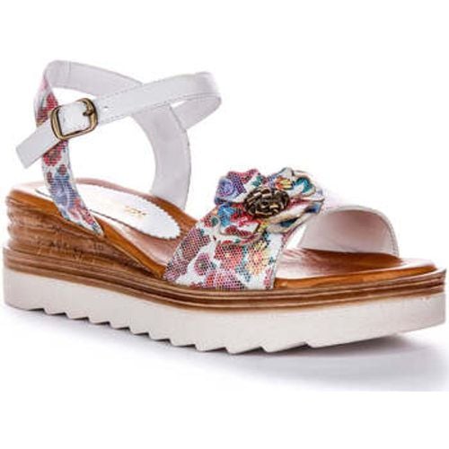 Justinreess Womens Wedge Flatform Leather Flower Sandals women's Sandals in - Justinreess England - Modalova