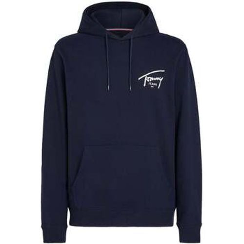 Signature Logo Graphic Hoodie Dark Night Navy men's Sweatshirt in - Tommy Jeans - Modalova