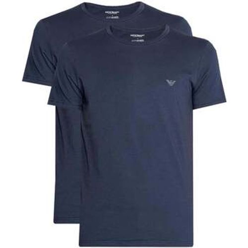 Lounge 2 Pack Crew T-Shirts Navy/Navy men's in - Emporio Armani - Modalova