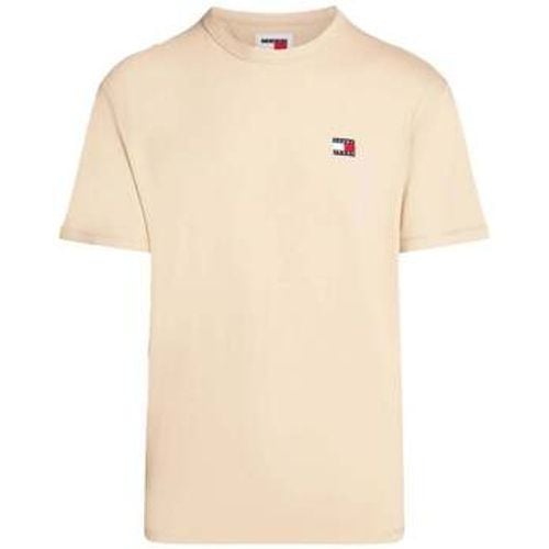 Badge Crew T-Shirt Gentle Gold men's in - Tommy Jeans - Modalova