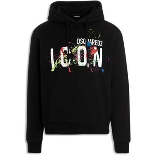 Men's Splatter Icon Logo Print Hoodie men's in - Dsquared - Modalova