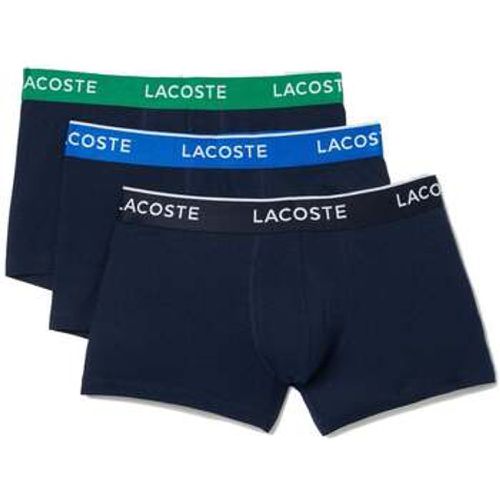 Pack Cotton Stretch Logo Trunks Navy /Green/ men's Boxer shorts in - Lacoste - Modalova