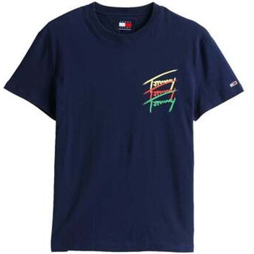 Colour Twisted Logo T-Shirt Dark Night Navy men's in - Tommy Jeans - Modalova