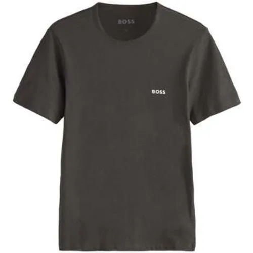 Cotton Basic T-Shirt Charcoal men's T shirt in - Boss - Modalova