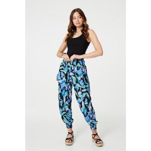 Abstract Print High Waist Harem Pants women's in - Izabel London - Modalova
