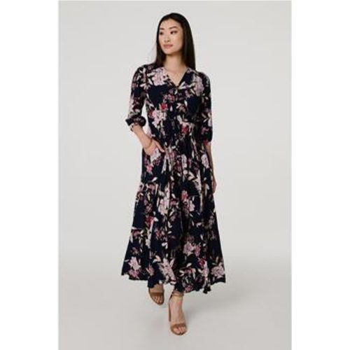 Floral 3/4 Sleeve A-Line Maxi Dress women's Long Dress in - Izabel London - Modalova