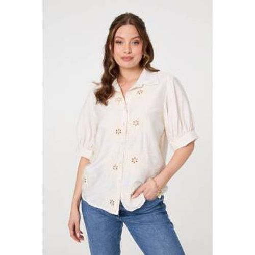 Floral Embroidered Puff Sleeve Blouse women's Shirt in - Izabel London - Modalova