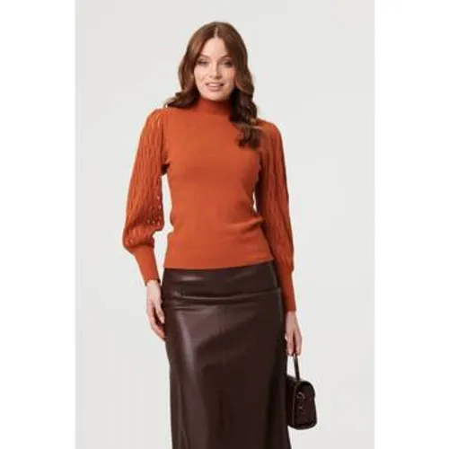 High Neck Textured Long Sleeve Jumper men's Sweater in - Izabel London - Modalova