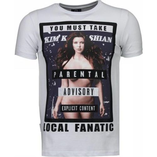 T-Shirt Kim Kardashian Strass - Local Fanatic - Modalova