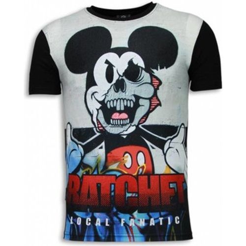 T-Shirt Ratchet Mickey Digital Strass - Local Fanatic - Modalova