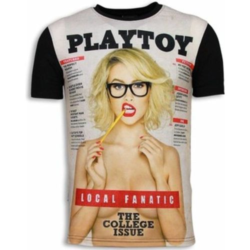 T-Shirt Playtoy The College Issue Strass - Local Fanatic - Modalova