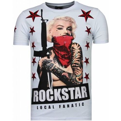 T-Shirt Marilyn Rockstar Strass - Local Fanatic - Modalova