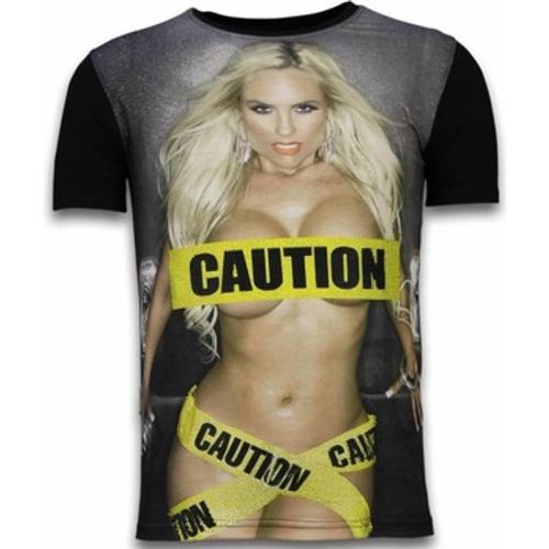 T-Shirt Caution Digital Strass - Local Fanatic - Modalova