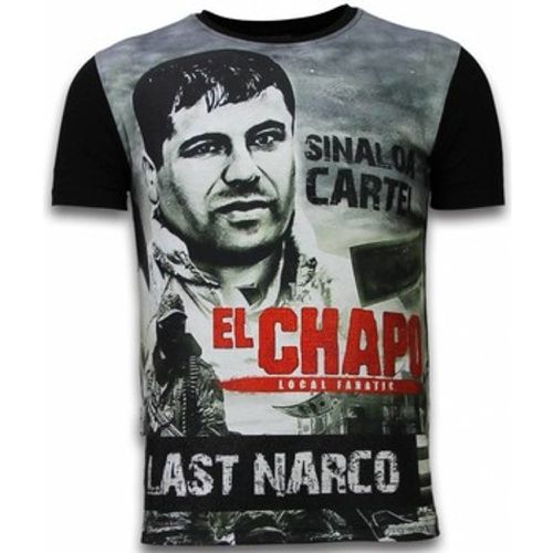 T-Shirt El Chapo Last Narco Digital Strass - Local Fanatic - Modalova