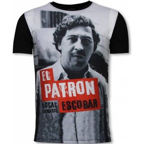 T-Shirt El Patron Escobar Digital Strass - Local Fanatic - Modalova