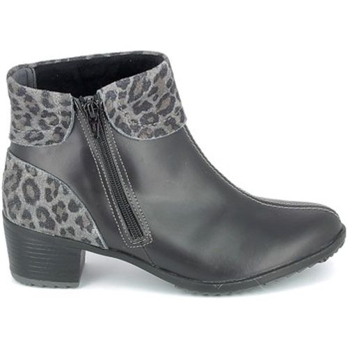 Stiefeletten Boots Noir Leopard - Boissy - Modalova