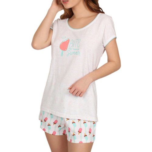 Pyjamas/ Nachthemden Pyjama Shorts T-Shirt Summer Bites weiß - Admas - Modalova