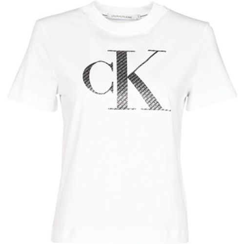 T-Shirt SATIN BONDED FILLED CK TEE - Calvin Klein Jeans - Modalova