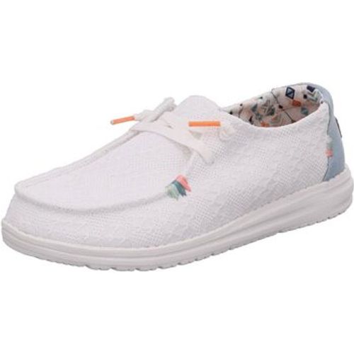 Damenschuhe Schnuerschuhe Wendy Boho White Crochet HD40054-1KF - Hey Dude Shoes - Modalova