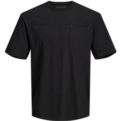 T-Shirt 12205090 CREW NECK-BLACK RELAXED FIT - jack & jones - Modalova