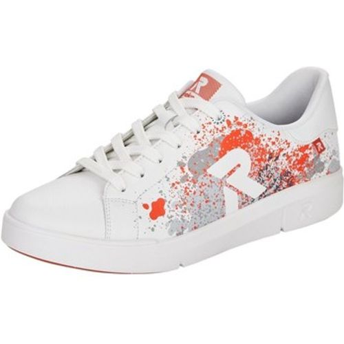 Sneaker 41901-81 -orange 41901-81 white-orange - Rieker - Modalova