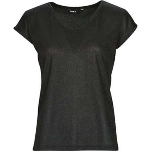 T-Shirt ONLSILVERY S/S V NECK LUREX TOP JRS - Only - Modalova