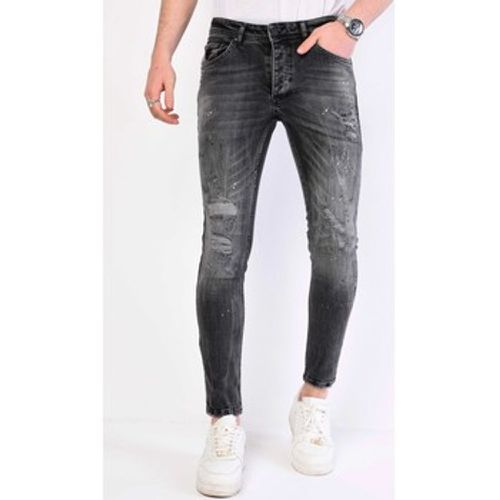 Slim Fit Jeans Jeans Farbspritzer Slim - Local Fanatic - Modalova