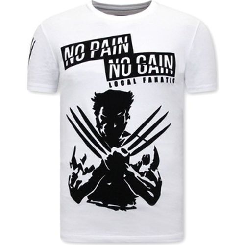 T-Shirt Mit Aufdruck Wolverine X Man - Local Fanatic - Modalova