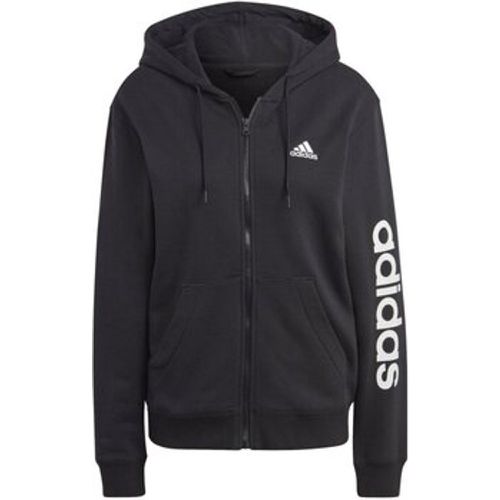 Sweatshirt Sport W LIN FT FZ HD,BLACK/WHITE IC6863 - Adidas - Modalova