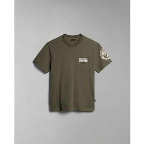 T-Shirts & Poloshirts S-AMUNDSEN NP0A4H6B-GAE GREEN LICHEN - Napapijri - Modalova