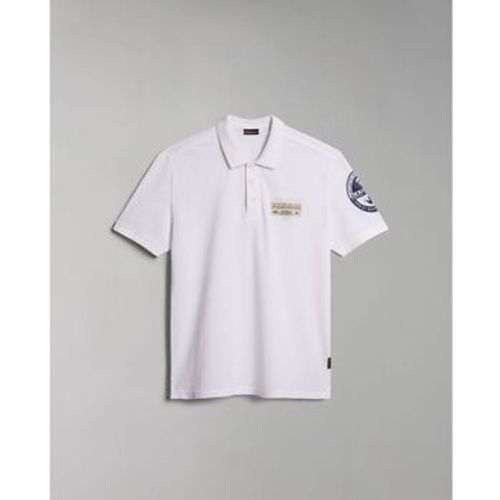 T-Shirts & Poloshirts E-AMUNDSEN NP0A4H6A-0021 BRIGHT WHITE - Napapijri - Modalova