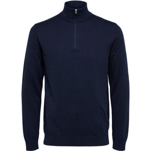 Sweatshirt Berg Half Zip Cardigan Navy - Selected - Modalova