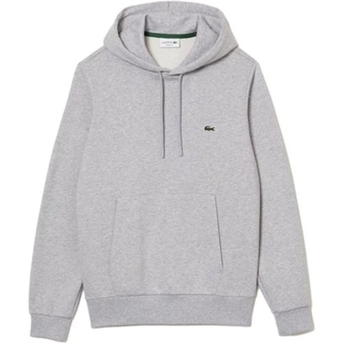 Sweatshirt Organic Brushed Cotton Hoodie - Grey - Lacoste - Modalova