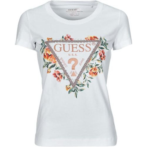 Guess T-Shirt TRIANGLE FLOWERS - Guess - Modalova