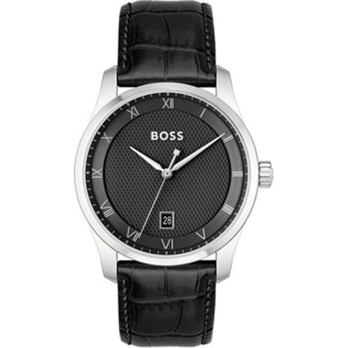 Armbanduhr Prinzip-Uhr mit Lederarmband - Boss - Modalova