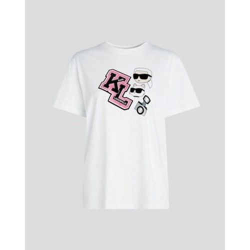 T-Shirts & Poloshirts 240W1727 OVERSIZED IKONIK VARSITY TEE - Karl Lagerfeld - Modalova