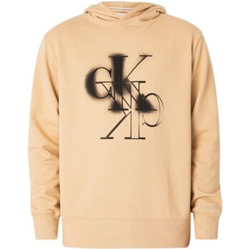Sweatshirt Kapuzenpullover mit gespiegeltem Logo - Calvin Klein Jeans - Modalova