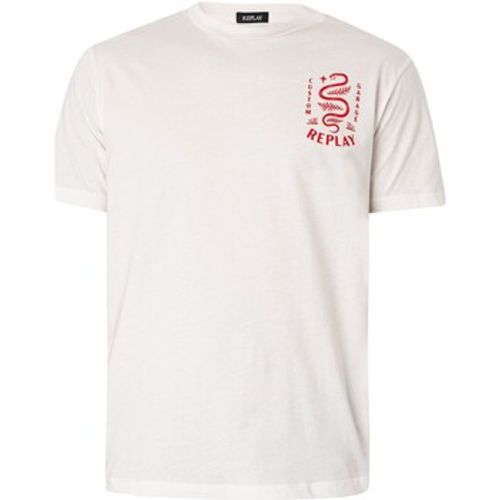 T-Shirt T-Shirt mit grafischem Logo auf der Rückseite - Replay - Modalova