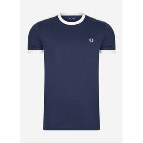 T-Shirts & Poloshirts Taped ringer t-shirt - carbon blue - Fred Perry - Modalova