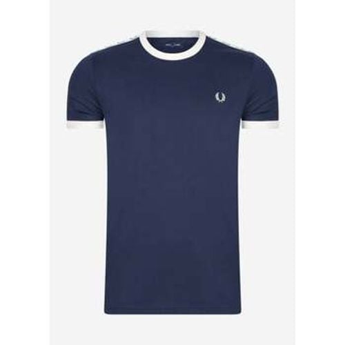 T-Shirts & Poloshirts Taped ringer t-shirt - carbon blue - Fred Perry - Modalova