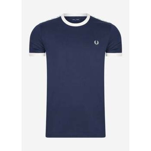 T-Shirts & Poloshirts Taped ringer t-shirt - carbon blue - Fred Perry - Modalova