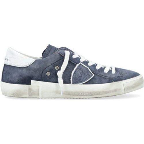 Sneaker Sneaker Paris X in blauem Nubuk - Philippe Model - Modalova