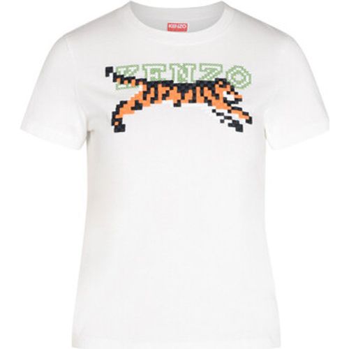 T-Shirts & Poloshirts T-Shirt mit weißer Pixel-Stickerei - Kenzo - Modalova
