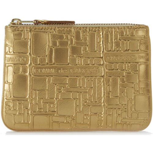 Geldbeutel Comme des Garçons Brieftasche aus bedrucktem goldenem Leder - Comme des Garcons - Modalova