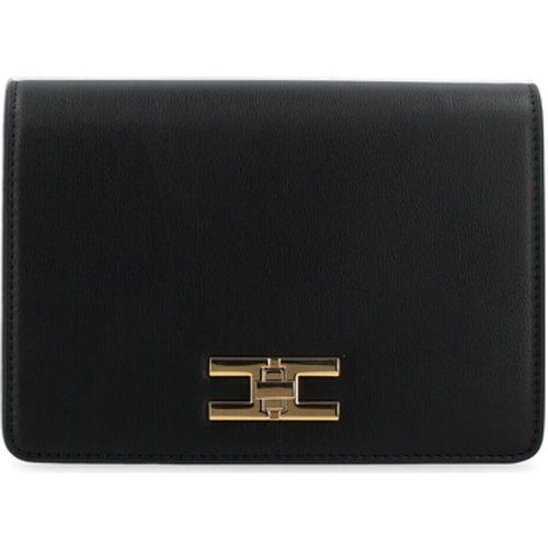 Taschen Umhängetasche schwarz mit goldenem Logo - Elisabetta Franchi - Modalova